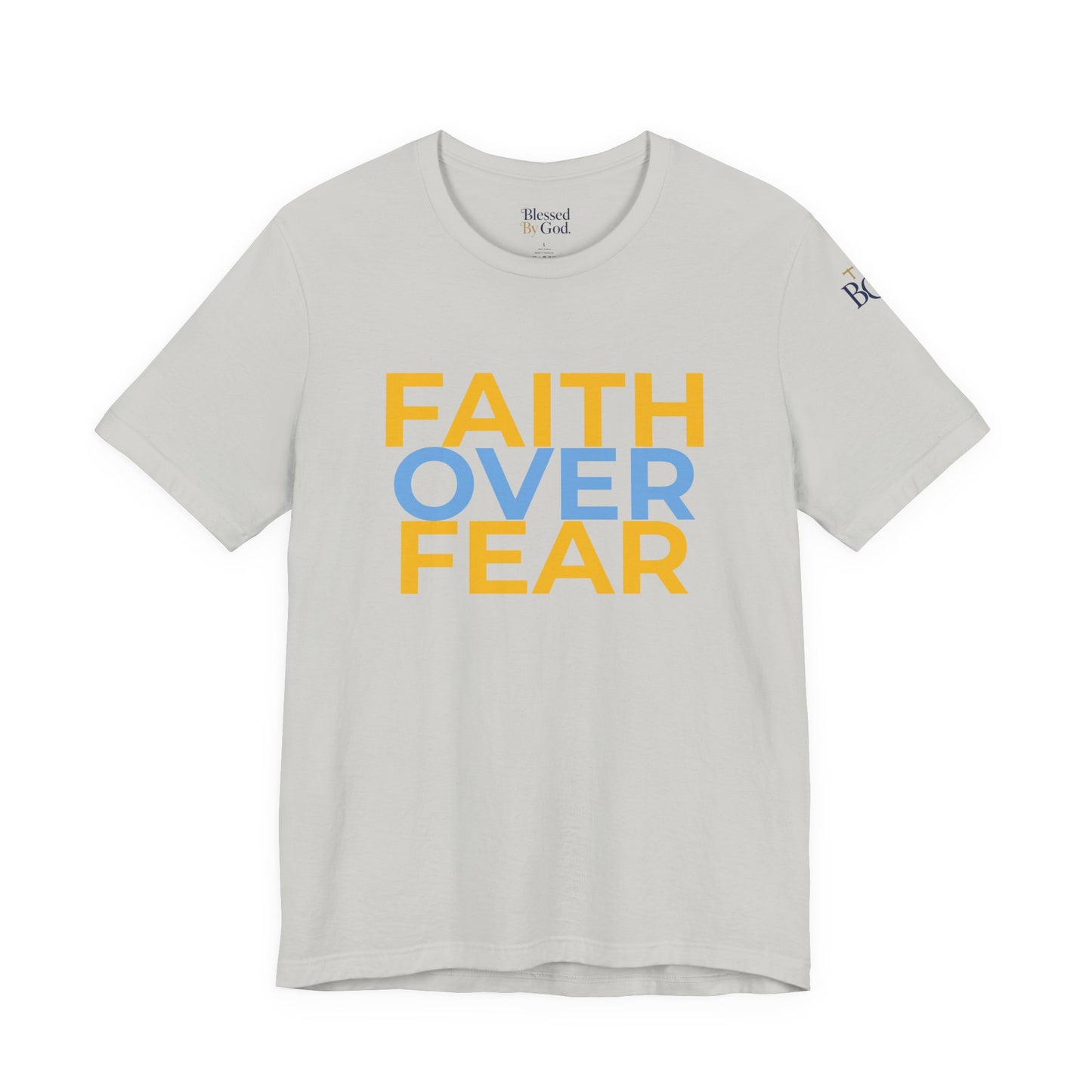 Faith Over Fear Unisex Jersey Tee - Inspirational Christian Shirt