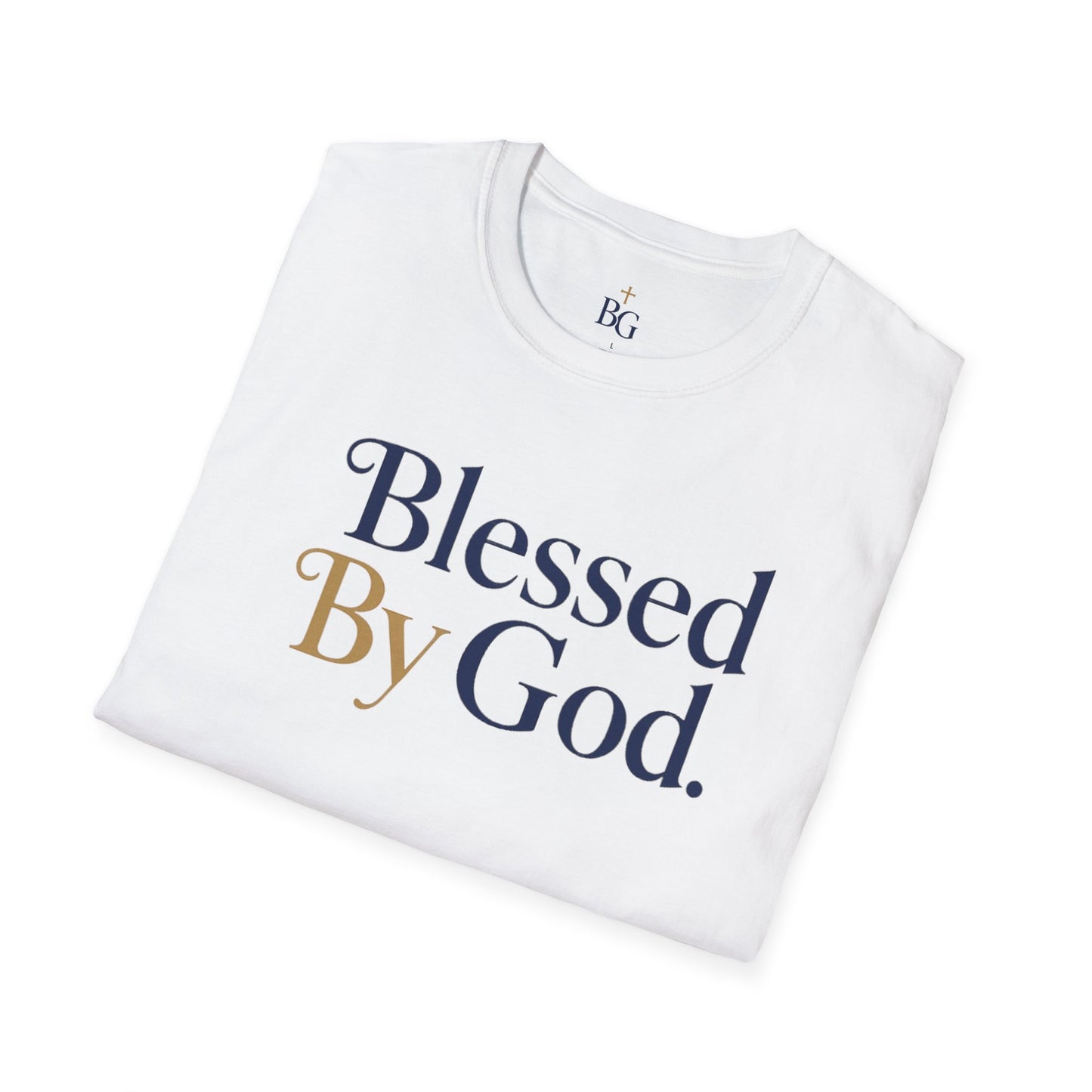 Blessed by God Logo Tee – Faith Over Everything
