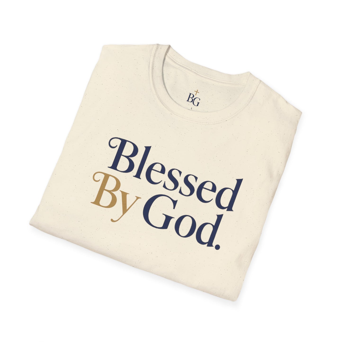 Blessed by God Logo Tee – Faith Over Everything