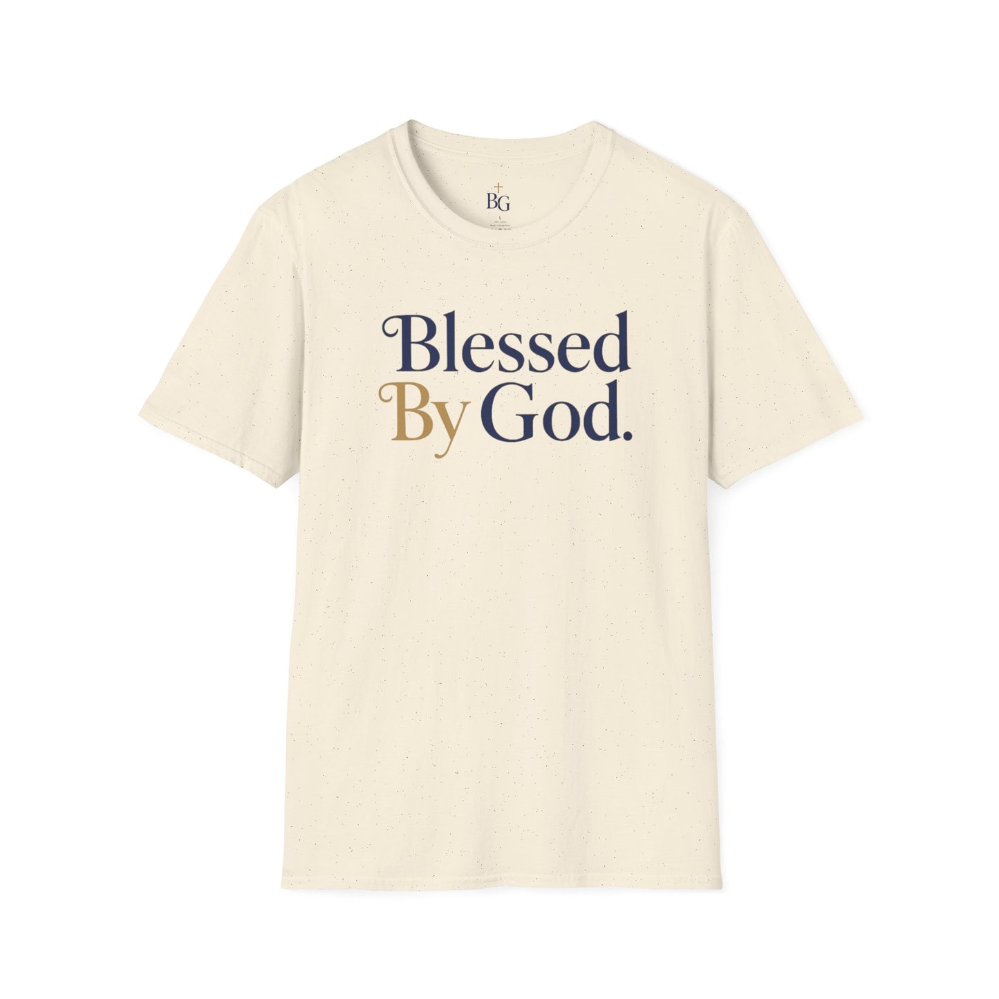 Blessed by God Logo Tee – Faith Over Everything