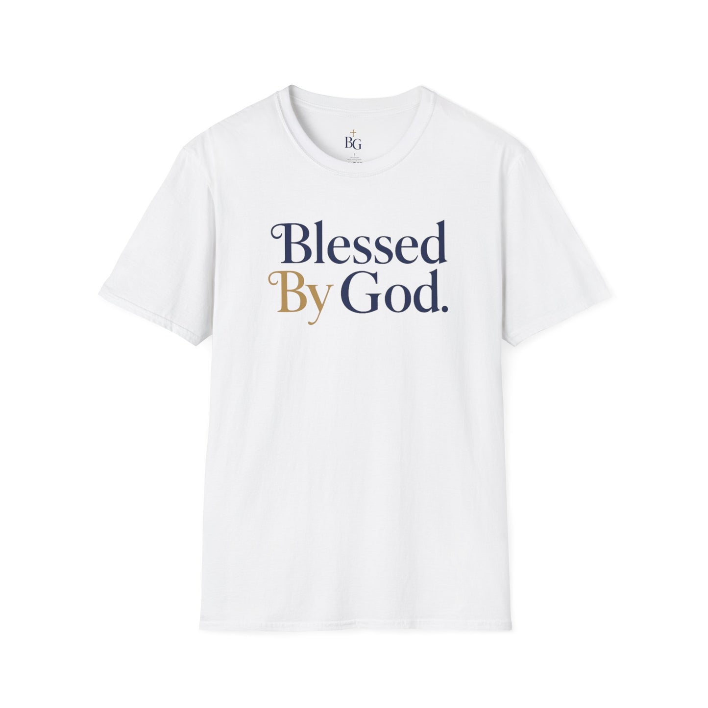 Blessed by God Logo Tee – Faith Over Everything