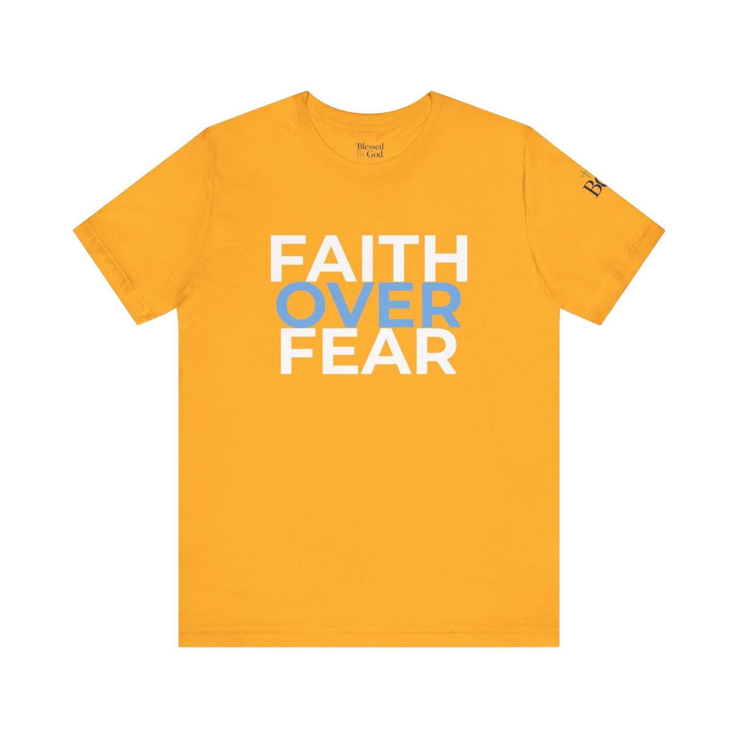 Faith Over Fear Unisex Jersey Tee - Inspirational Christian Shirt