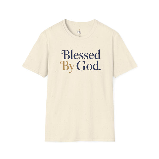 Blessed by God Logo Tee – Faith Over Everything